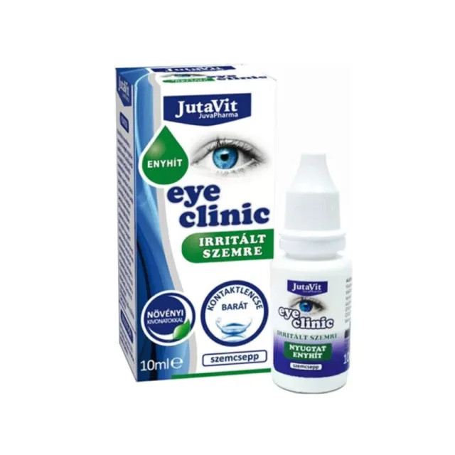 JutaVit Eye Drops Calendula Hazel Extracts pH 7.2 For Dry Itchy Eyes, 10 ml