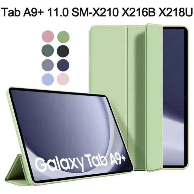 For Samsung Galaxy Tab A9 Plus X210 X216 11" Flip Stand Magnetic Soft TPU Case