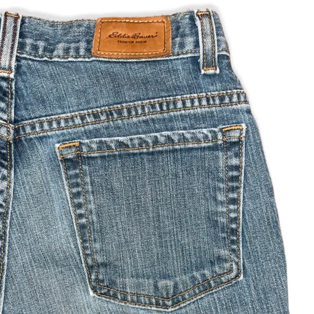 Eddie Bauer Premium Denim Women's Size 2 Stretch Boot Cut Mid Rise Jeans