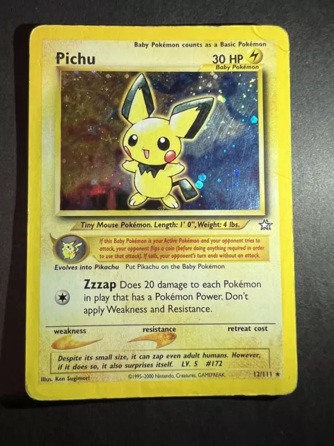 Pichu 22/165 Expedition Carta Pokémon Card English Original Holo GCC gioco