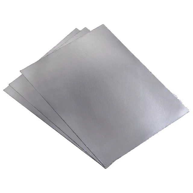 Foglio flessibile in grafite foglio guarnizione grafite 250 x 200 x 0,8 mm, confezione da 3