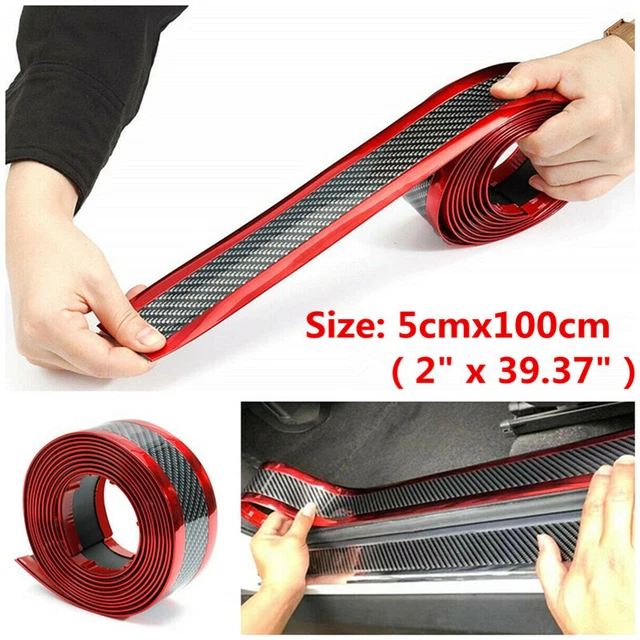Fiber 7D Accessories & Scuff Sill Carbon Stickers Protector Door Car Tool 2023