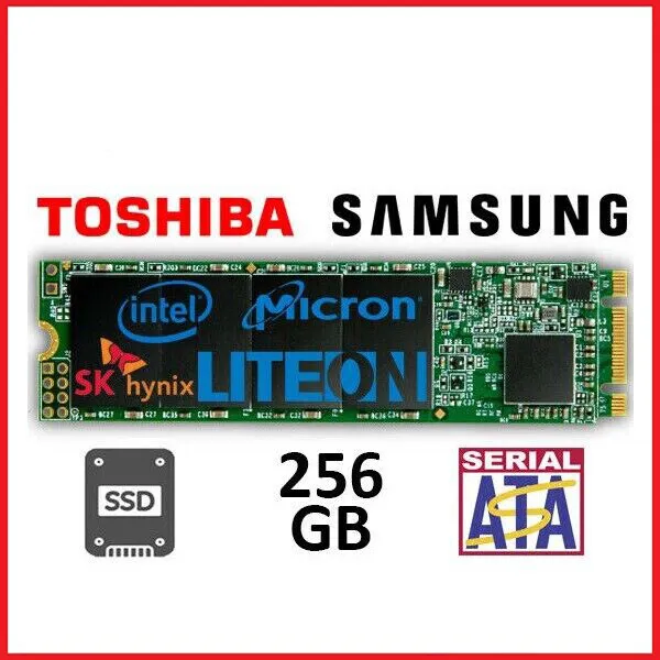 256GB SSD M.2 SATA 2280 - Up to 6Gbps - Internal PC & Laptop  - Various Brands