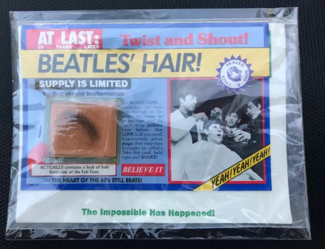 Beatles hair from 1964 DNA Paul McCartney John Lennon George Harrison Ringo Star