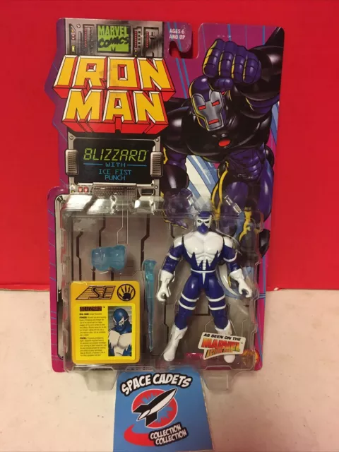 Iron Man Blizzard Ice Punch Action Figure 1995 ToyBiz Marvel Comics