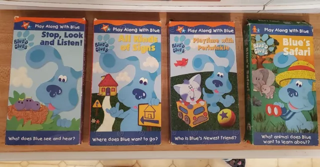 Vintage Blue's Clues VHS lot of 4 With STEVE