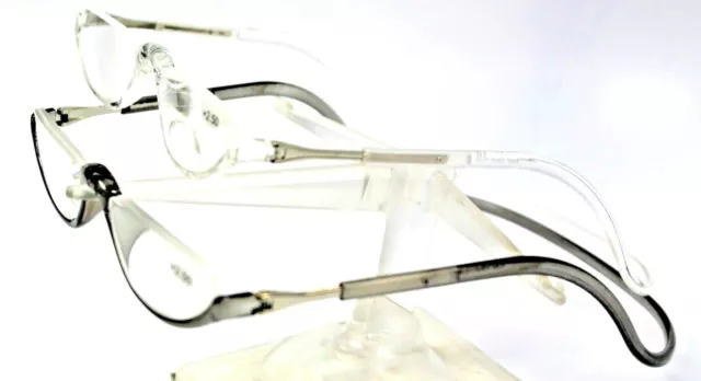 Magnetic Clic Readers Glasses In An Oval  Half  Frame .79