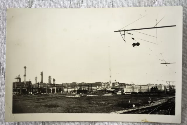 CPSM " LACQ - Vue générale et le grand derrick