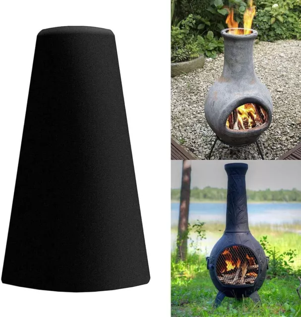 1.2M Waterproof Fire Pit Chiminea Cover Chimnea BBQ Large Heavy Duty Protector