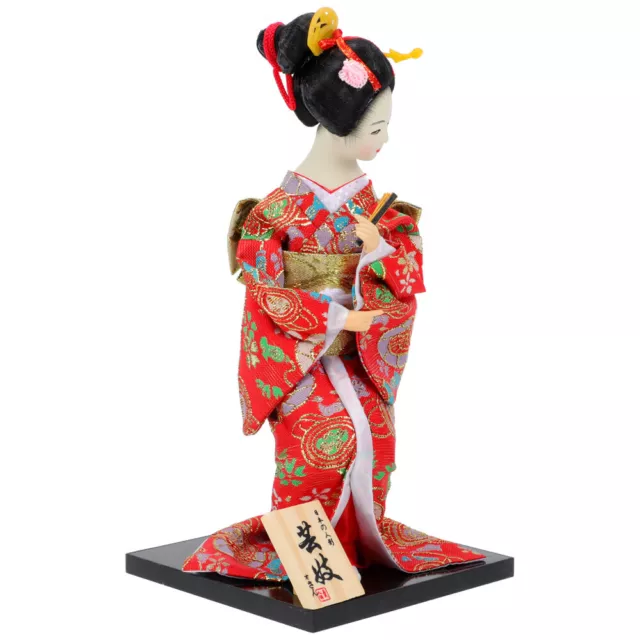 Geisha-Puppe Im Japanischen Stil Miniaturspielzeug Kunsthandwerk Schreibtisch 2