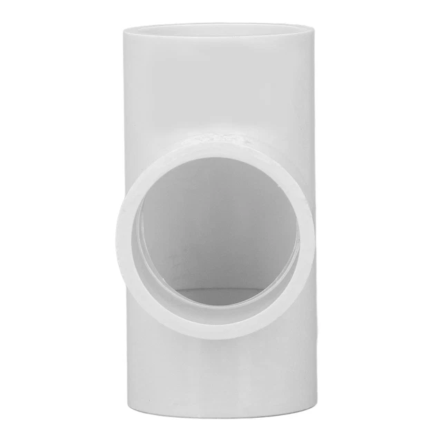 12Pcs PVC Tee Pipe Fittings Plastic Equal Diameter Joints Adapter Water S UK HEL