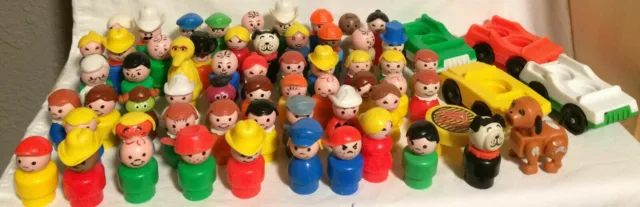 You Choose Vintage Fisher Price Little People 60+ Different Figures! Sesame St+