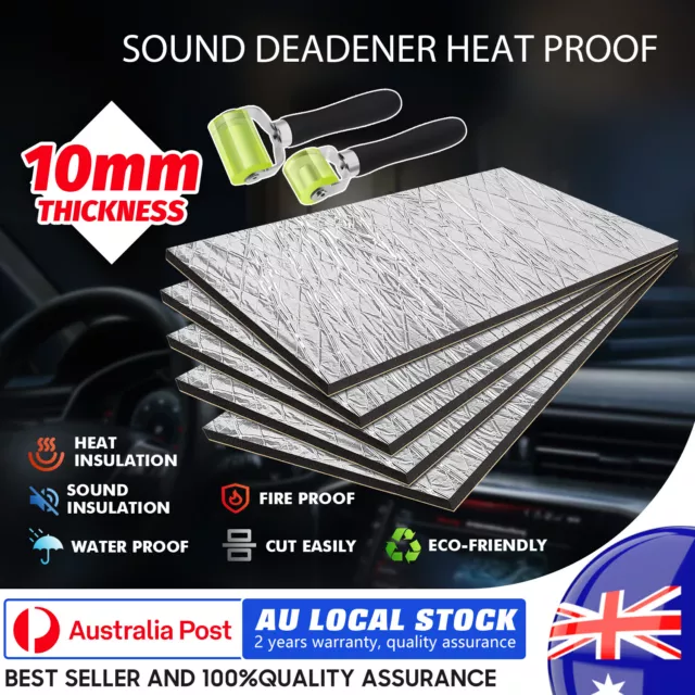 10mm Sound Deadener Noise Proofing Rubber Foam Car Auto Shield Weather Resistant