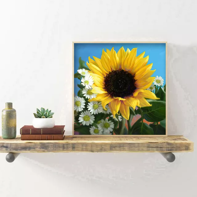 Diamond Painting Sunflower Full Round Drill Picture of Rhinestone DIY Drawing