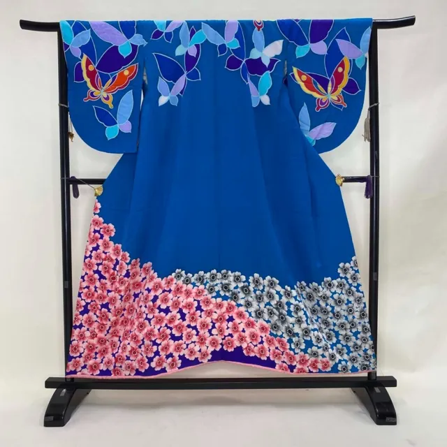 Furisode Color Uchikake honfurisode hikifurisode VINTAGE Japanese Kimono  1882