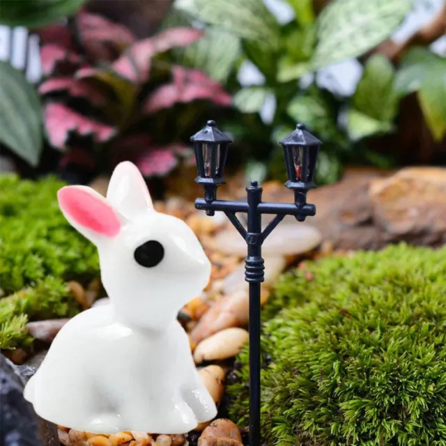 10 pz scultura statua coniglio coniglio in resina pratica utile miniatura
