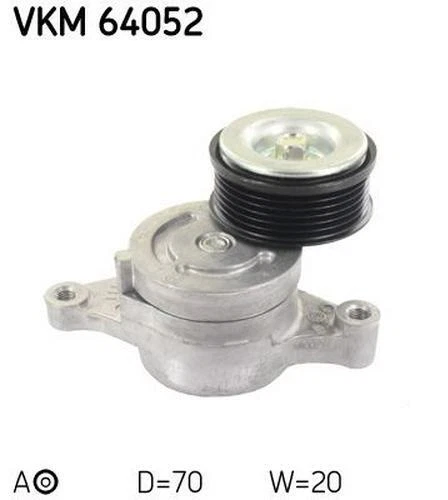 SKF Poulie-tendeur courroie trapézoïdale à nervures Galet tendeur VKM 64052 71mm