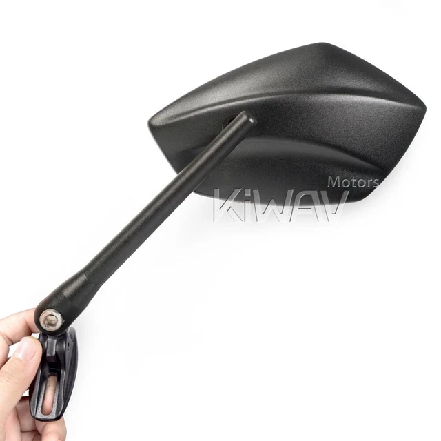 Rétroviseurs convex noir PalmII base noire pour Ducati 1199 Panigale 14'