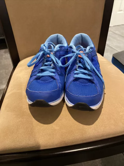 WOMEN DUAL Fusion 657498-400 Blue Neon Peach Running Shoes size 10 $15.00 - PicClick