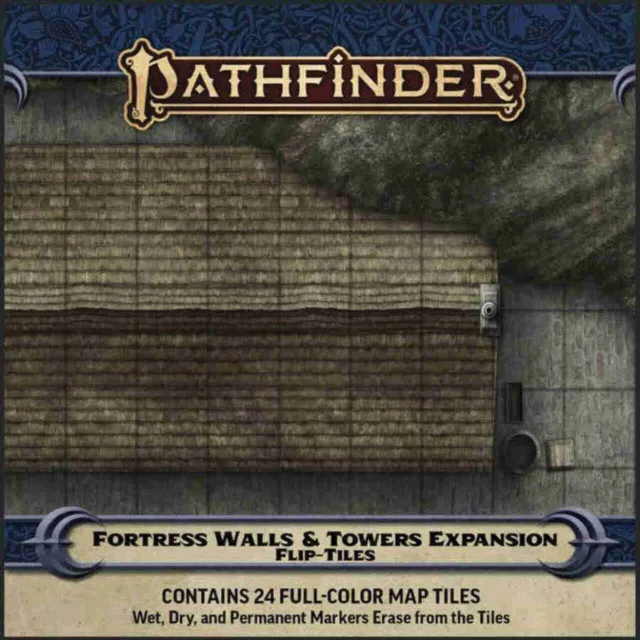 Paizo Publishing Pathfinder RPG: Flip-Tiles - Fortress Walls & Towers Expansion
