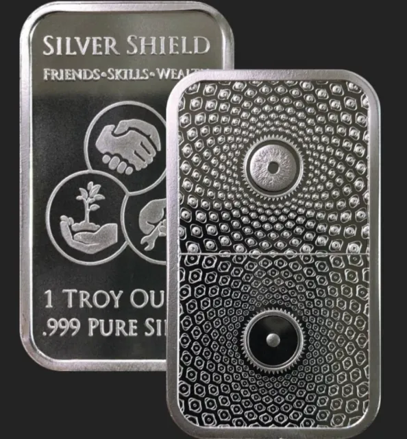 2020 1OZ .999 silver DUALITY Yin/Yang BAR CONSCIENTIA .999 SILVER