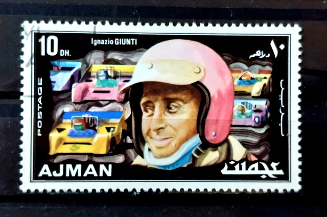 Ajman 1971 Ignazio Giunti Rennfahrer Italien Michel 1070 👍