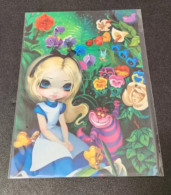 DISNEY PARKS WONDERGROUND Alice in Wonderland Postcard~ Jasmine Becket ...