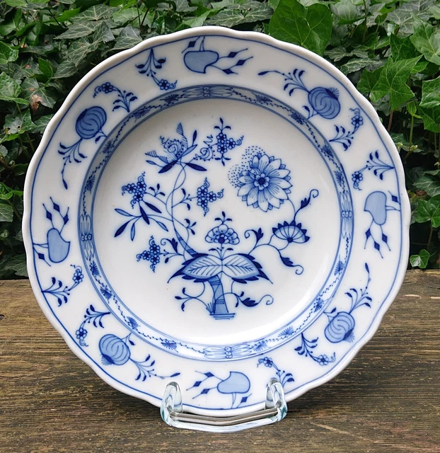 vecchio Ernst Teichert Meißen Piastra pranzo Piatto Blu cipolla Ø 25,0 cm 20