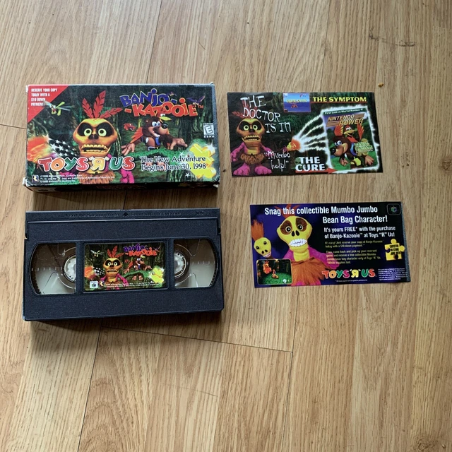 BANJO KAZOOIE PROMO VHS Nintendo N64 1998 Rare Vintage Toys Are Us Good