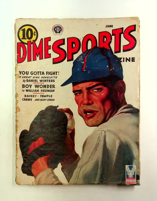 Dime Sports Magazine Pulp Jun 1944 Vol. 14 #3 GD+ 2.5