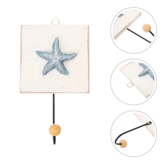 Ganci da parete in legno resistenti decorazione bagno nautico marino