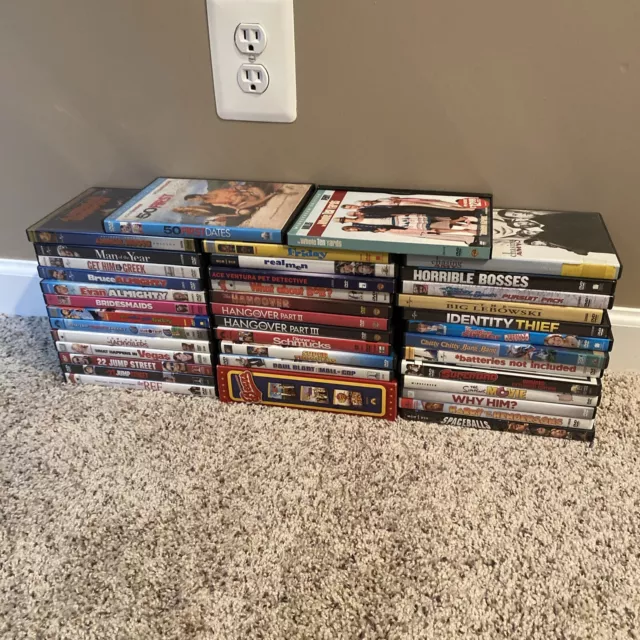 Lot Of 39 Comedy DVDs - Funny Movies - Sandler, Hangover, Jump Street & More!