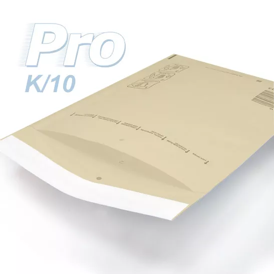 100 Enveloppes à bulles *MARRON* gamme PRO taille K/10 format utile 340x470mm