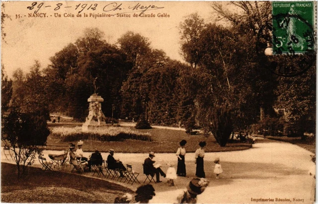 CPA NANCY - A Corner of the Pepeniere - Statue of Claude Gelée (484058)
