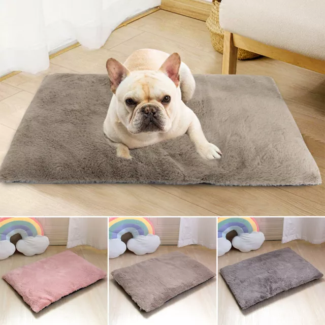 Pet Cat Dog Blanket Mat Warm Long Plush Soft Fleece Puppy Bed Pad Cushion Pad