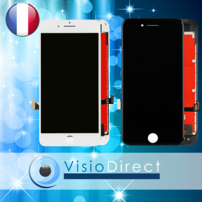 Ecran complet pour iPhone 8/ 8 plus vitre tactile+ LCD sur chassis blanc ou noir