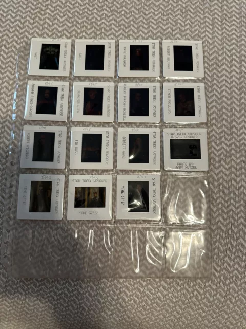 Star Trek Voyager-TV  35mm FILM CLIPS / SLIDES-Lot of-(15)!!!!!