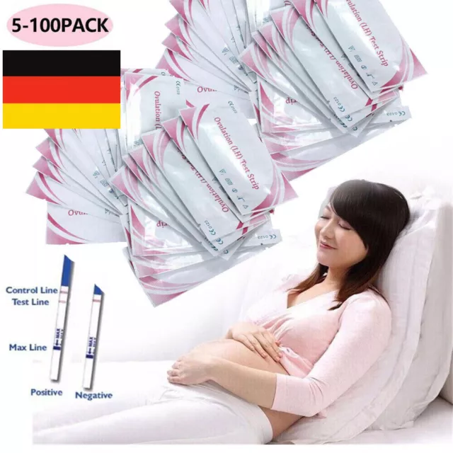 100* Ovulationstest Streifen 20miu/ml LH Eisprung Ovulation Test Damen Fruchtb .