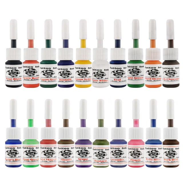 20 colores vibrantes mixtos pintura pigmento tinta primaria W2S8