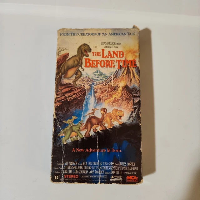 The Land Before Time VHS 1989 Steven Spielberg Dinosaurs Children’s Classic