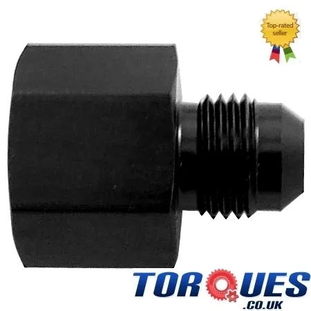 AN -10 Female AN -6 Male Straight Reducer Adapter Black