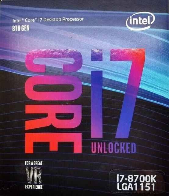 Intel® Core™ i7-8700K Processor (12M Cache- up to 4.70 GHz) Intel® Core™ i7-8700K Processor (12M Cache- up to 4.70 GHz)