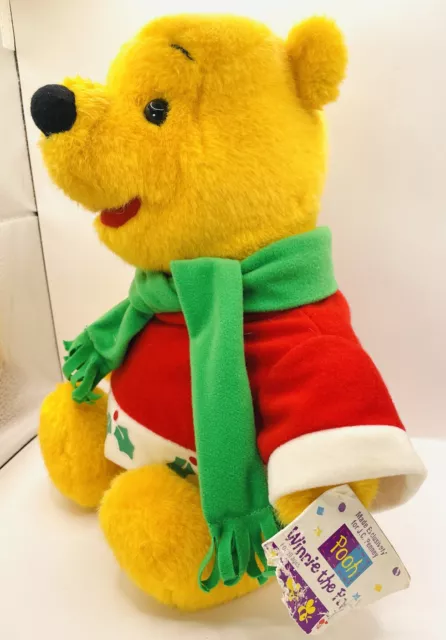 Matttel Winnie The Pooh JC Penney Christmas Plush 1996 14" P11 2