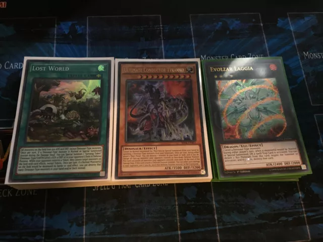 Yugioh Complete Dinosaur Deck! Evolzar Dollka Laggia Oviraptor G **HOT** + Bonus