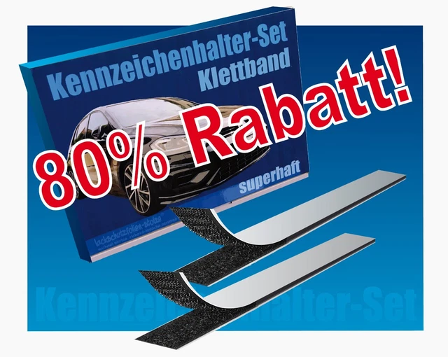 Speed-Buster Kennzeichenhalter 2er-Set - Rahmenlos Universal Für Auto PKW