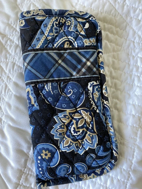 Vera Bradley Glasses / Sunglasses Case Retired Windsor Navy Blue Paisley