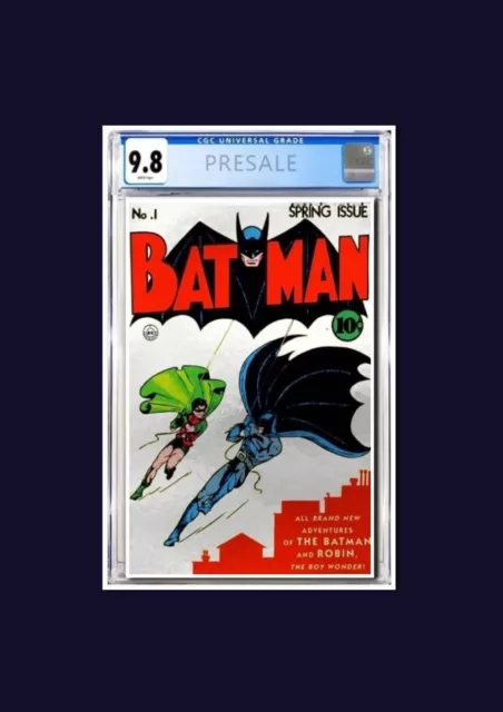 Batman #1 Facsimile CGC 9.8 Graded PREORDER NYCC 2023 Foil Variant LTD 1000