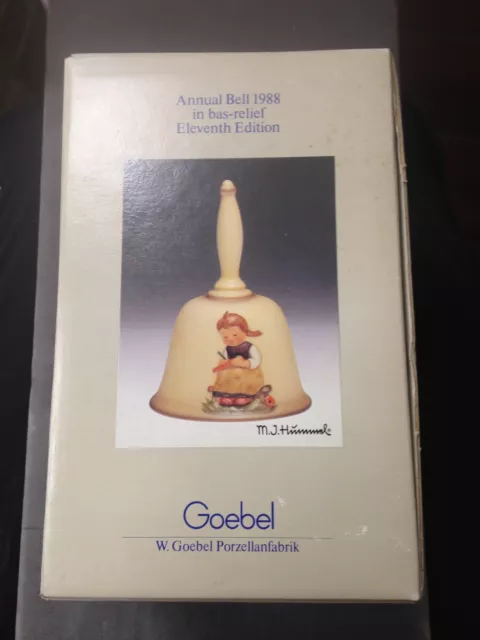 Annual Bell 1988 In Bas-Relief Eleventh Edition M.j.hummel Goebel 2