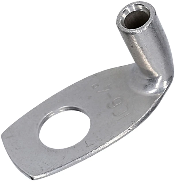 Kalitec Lot 10 Cosses Tubulaires Coudées 16 Mm² M6 90° – Connecteurs Cuivre Étanche Allemagne Sans Trou Vision
