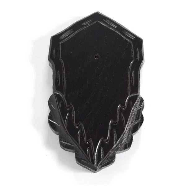 1 Pieza Tallado Ciervo Escudo de Trofeo Oscuro Brett Placa Nuevo